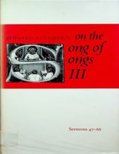 ON THE SONG OF SONGS, VOL. III (CISTERCIAN FATHERS SERIES)