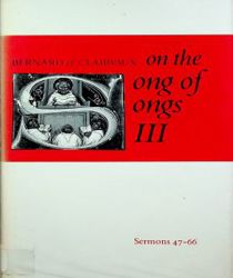 ON THE SONG OF SONGS, VOL. III (CISTERCIAN FATHERS SERIES)