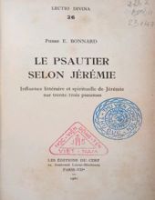 LE PSAUTIER SELON JÉRÉMIE