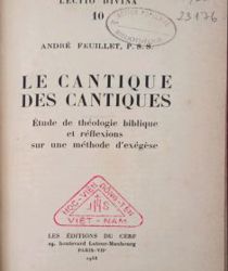 LE CANTIQUE DES CANTIQUES