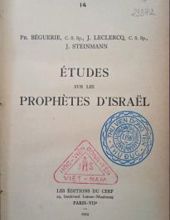 ÉTUDES SUR LES PROPHÈTES D'israel