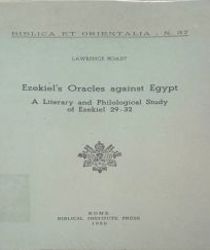 EZEKIEL's ORACLES AGAINST EGYPT