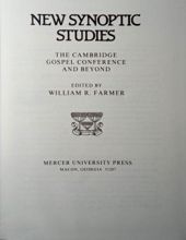 NEW SYNOPTIC STUDIES 