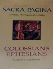 SACRA PAGINA: COLOSSIANS AND EPHESIANS 