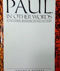 PAUL IN OTHER WORDS