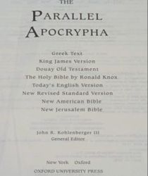 THE PARALLEL APOCRYPHA 