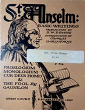 SAINT ANSELM: BASIC WRITINGS