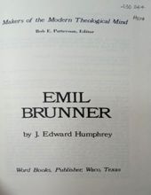 EMIL BRUNNER