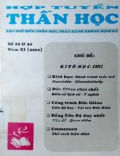 HỢP TUYỂN THẦN HỌC: SỐ 29 & 30, NĂM 2001