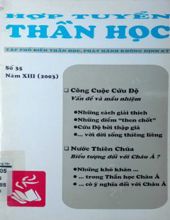 HỢP TUYỂN THẦN HỌC: SỐ 35, NĂM 2003