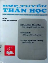 HỢP TUYỂN THẦN HỌC: SỐ 42, NĂM 2007