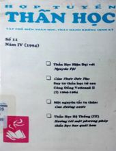 HỢP TUYỂN THẦN HỌC: SỐ 11, NĂM 1994