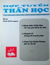 HỢP TUYỂN THẦN HỌC: SỐ 42, NĂM 2007