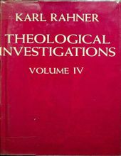 THEOLOGICAL INVESTIGATIONS - VOL. IV