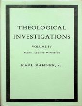 THEOLOGICAL INVESTIGATIONS - VOL. IV