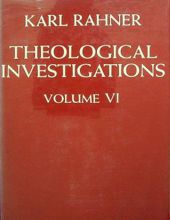 THEOLOGICAL INVESTIGATIONS - VOL. VI