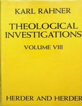 THEOLOGICAL INVESTIGATIONS - VOL. VIII