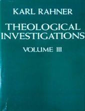 THEOLOGICAL INVESTIGATIONS - VOL. III