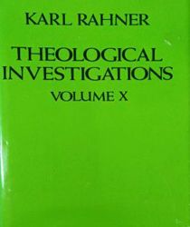 THEOLOGICAL INVESTIGATIONS - VOL. X