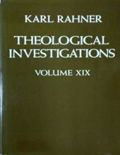 THEOLOGICAL INVESTIGATIONS - VOL.XIX