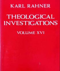 THEOLOGICAL INVESTIGATIONS - VOL. XVI