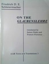 ON THE GLAUBENSLEHRE