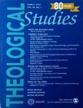 THEOLOGICAL STUDIES: MARCH 2019, VOL.80, NO. 1