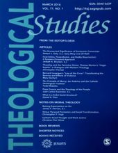 THEOLOGICAL STUDIES: MARCH 2016, VOL. 77, NO. 1