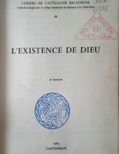 L'EXISTENCE DE DIEU