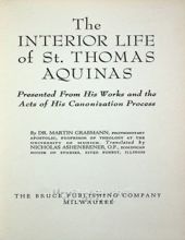 THE INTERIOR LIFE OF ST. THOMAS AQUINAS