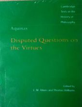 THOMAS AQUINAS DISPUTED QUESTIONS ON THE VIRTUES