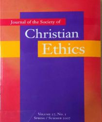 JOURNAL OF THE SOCIETY OF CHRISTIAN ETHICS