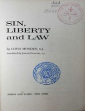 SIN, LIBERTY AND LAW