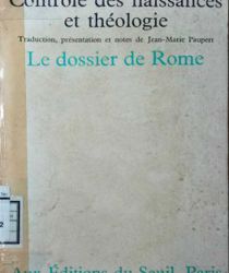 CONTRÔLE DES NAISSANCES ET THÉOLOGIE