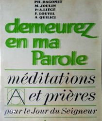 DEMEUREZ EN MA PAROLE