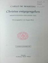 CHRISTUS ENTGEGENGEHEN