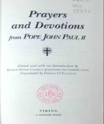 PRAYERS AND DEVOTIONS FROM POPE JOHN PAUL II