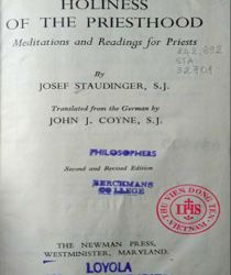 HOLINESS OF THE PRIESTHOOD