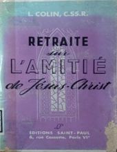 RETRAITE SUR L'AMITIÉ DE JÉSUS CHRIST