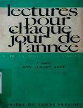 LECTURES POUR CHAQUE JOUR DE L'année