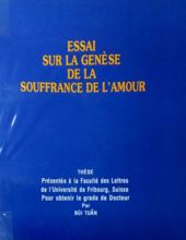 ESSAI SUR LA GENÈSE DE LA SOUFFRANCE DE L'amour