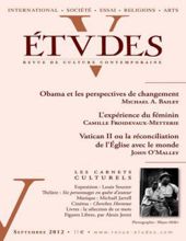 ÉTVDES: REVUE DE CULTURE CONTEMPORAINE: TOME 417, NO 3, SEPTEMBRE 2012