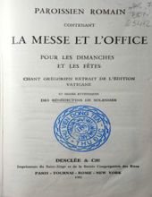 LA MESSE ET L'OFFICE