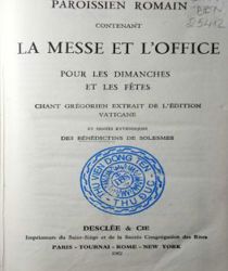 LA MESSE ET L'OFFICE