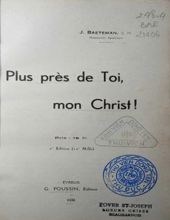 PLUS PRÈS DE TOI, MON CHRIST!