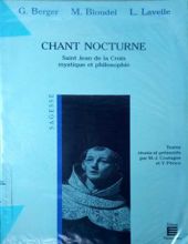 CHANT NOCTURNE: SAINT JEAN DE LA CROIX MYSTIQUE ET PHILOSOPHIE