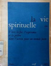 LA VIE SPIRITUELLE