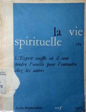 LA VIE SPIRITUELLE