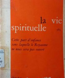 LA VIE SPIRITUELLE