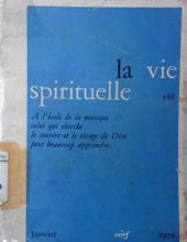 LA VIE SPIRITUELLE